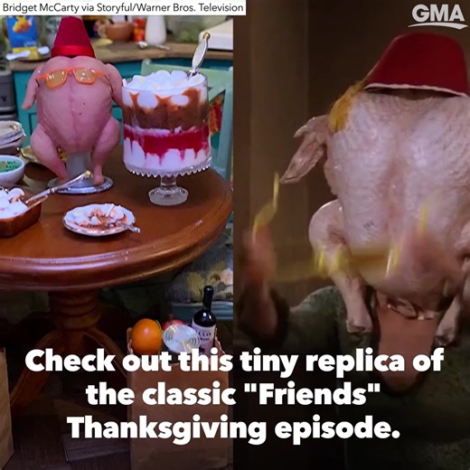 48K views · 205 reactions | This mini set inspired by the classic "Friends" Thanksgiving episode is iconic. 旅 https://gma.abc/2UKP3ch | Good Morning America | Facebook