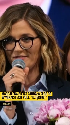 13K views · 207 reactions | Magdalena Biejat zabrała głos po wynikach exit poll. "Dziękuję!" | Onet | Facebook