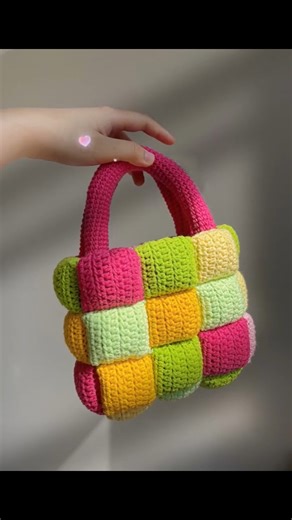 20K views · 389 reactions | The bag turned out so cute! #crochet #grannysquare #puffbag #crochetpuff #handmade #foryou #crochetlove #crocheting #crochetutorial #green #spring #diy #crochetbag #fyp #handmade #handcrafted #crochetinspiration | Crochet Bag Creation | Facebook