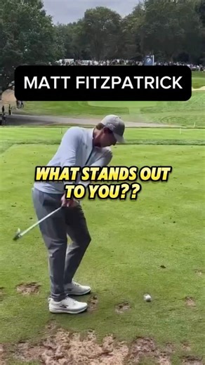 Matt Fitzpatrick’s Winning Swing (Slow Motion) 👀 What Do YOU Notice? #golf #golfswing