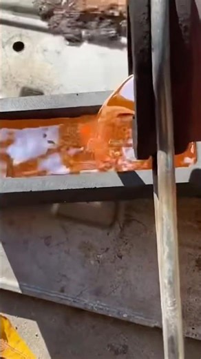 Copper Ingot Pour and Quench #casting #diy