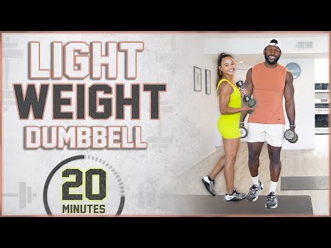 20 Minute Light Weight Dumbbell Workout [Full Body//Compound Exercises]