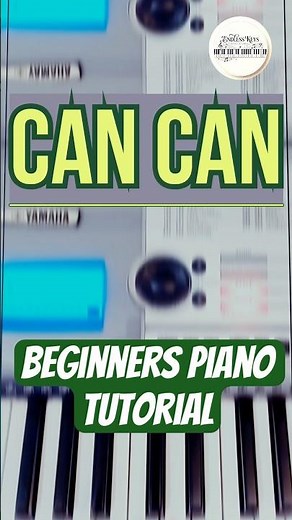 Can Can Piano tutorial for beginners #piano #easy #shorts