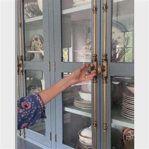 Solid Brass French Cremone Bolt Latch, Espagnolette Door Lock With Brass Rod Set, Decorative Brass Hardware - Etsy