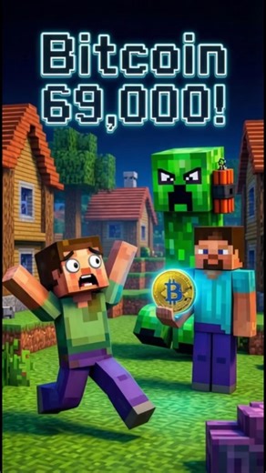 Minecraft Comedy 😂 | Bitcoin 69,000 Village Chaos #minecraft #btc #bitcoin