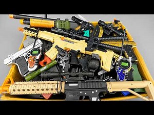 Ultimate Box of Airsoft Guns! Glock Pistols, TEC-9, Uzi & Tactical Toy Weapons Collection
