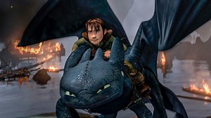 Epic sky battle: Hiccup & Toothless vs Red Death | How to Train Your Dragon