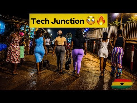 I Visited TECH JUNCTION at Night… This Is Ghana’s REAL Nightlife 😳🇬🇭