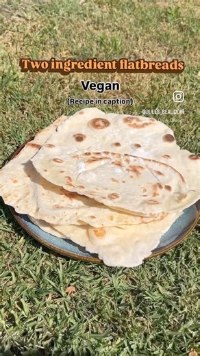 2 ingredient vegan flatbreads!
