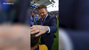 WATCH: Halle Berry’s son, Maceo, meets his hero David Beckham in sweet moment after Inter Miami soccer game