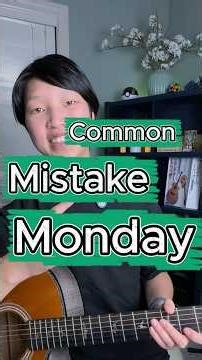Common beginner mistake on guitar