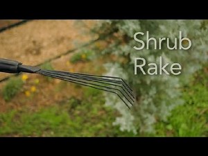 How to Use a Shrub Rake : Garden Tool Guides