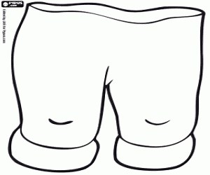 Santa Claus trousers coloring page printable game