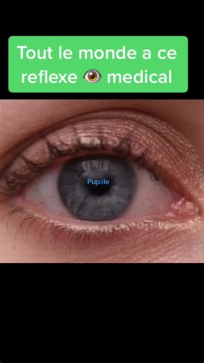 Réflexe pupillaire ! Quand la lumière agit sur l’œil. #Medical #Docteur #whatsupdr #eye #reflexe