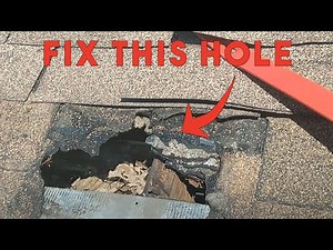 How to repair a hole in the roof