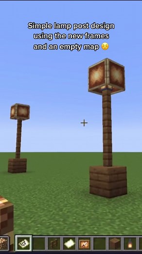 Minecraft Simple Lamp Post Design