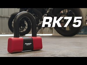 RADIKAL RK75 Approved Mini U Disc Lock Motorcycle, Lab Tested Hi-Tech Steel Shackle Dual System