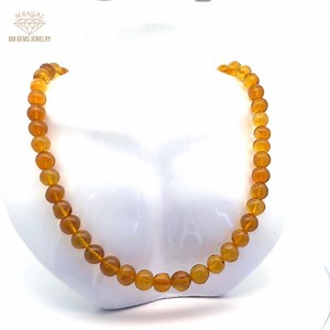 Natural Amber Beaded Necklace: Good Luck, Protection - Etsy