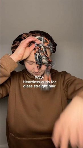 Please curls 🙏 ✨ #heatlesscurls #hairstyle #shorts