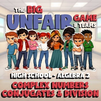 Complex Numbers Conjugates & Division BIG UNFAIR GAME - Algebra 2 Math Review