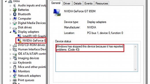 Lösung: Nvidia Code 43 (Grafikkarten-Fehler) beheben