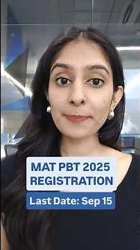 MAT 2025 PBT Registration Last Date | Eligibility, Application Fees & Application Process #matexam