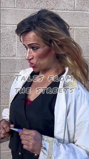 Homeless woman interview