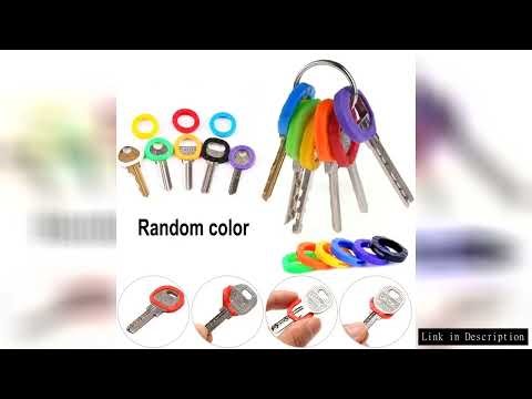 10-32pcs Color Key Sleeve Mixed Color Soft Silicone Elastic Key Ring DIY Key Pendant Marking to Dist