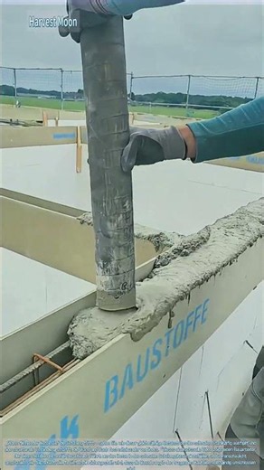 Präzises Betonieren! Betonieren eines ringförmigen Stahlbetonbalkens