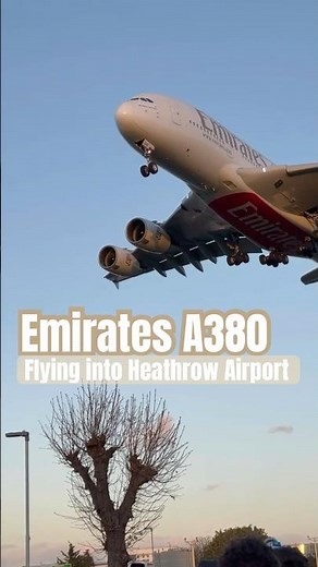 Monster Emirates A380 Low Pass