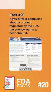 We want to hear about your complaints on FDA products. Visit safetyreporting.fda.gov to learn more. #FDAFacts | U.S. Food and Drug Administration