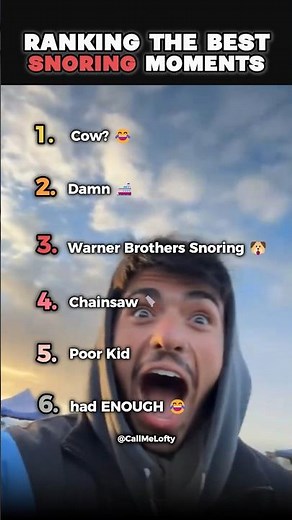 Ranking Best Snoring Moments 😴