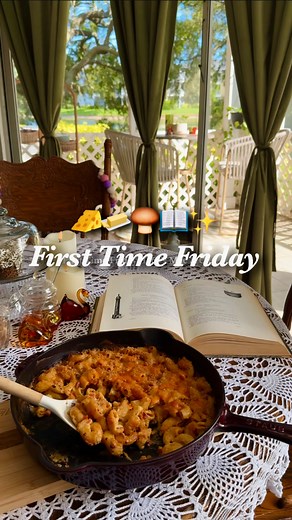 Marissa on Instagram: "1960’s Macaroni & Cheese Recipe: • Preheat oven to 350° F. • ½ cup ground or finely chopped cooked ham • ¼ cup chopped onion • 2 tablespoons butter • 1 can condensed cream of mushroom soup • ½ cup milk • 1 cup shredded sharp Cheddar cheese • 3.5 cups cooked macaroni • 2 tablespoons buttered bread crumbs In a saucepan, lightly brown the ham and onion in the butter. Stir in the soup, milk and 3/4 cup cheese. Heat until the cheese melts. Stir the sauce with the macaroni. Pour