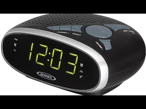 ⏰📻🔋#Battery & Setup-#Jensen Digital AM/FM Alarm Clock Radio-Model-JCR-175A