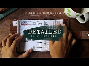 Updated Pocket Plus Hybrid Bujo in Rings Flip Through