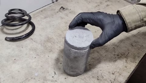 Crucible steel from a spring | Chopper knife making