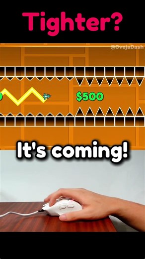 Midu Echoing VS Moving Wall Wave Challenge in Geometry Dash! #shorts