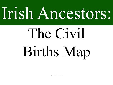 Irish Ancestors: The Civil Births map