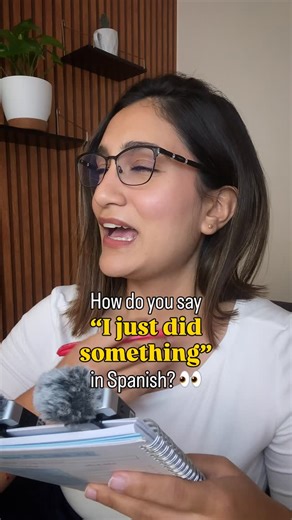 Ana Velasco | Spanishtutor on Instagram: "🤔 How do you say “I just did something” in Spanish? 👉 Use acabar (present tense) + de + verb (infinitive) Example: Acabo de hacerlo = I just did it ✨ Now it’s your turn! How would you say: “I just made a bad decision” in Spanish? 👀 Tell me in the comments ⬇️ 📌 Want to improve your Spanish with confidence? Check the link in my bio for 1:1 lessons — I’d love to be part of your journey 💛 @spanglishconana . . . . . . . . #spanishteacher #learnspanish #s