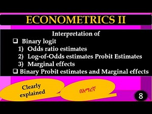 Interpretation of binary logit Probit estimates ‪@Ishowreaction3378‬