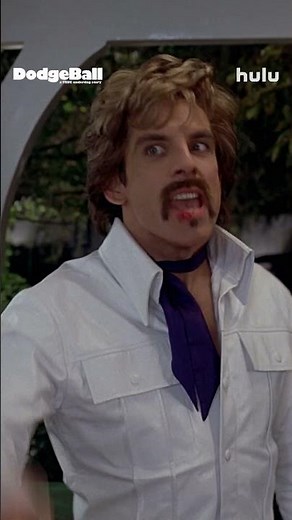 That looks like it hurt! 😂 #BenStiller #Dodgeball #Hulu