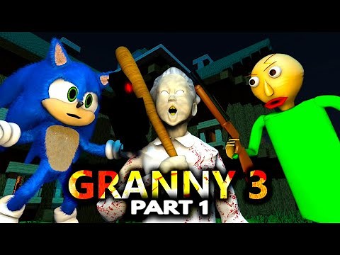 NEW GRANNY 3 VS BALDI & SONIC CHALLENGE 1 ft. Angry Bird s(official) Minecraft Horror Game Animation