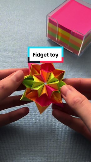 Origami Fidget Toy Tutorial with Sticky Notes