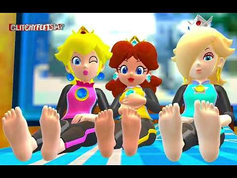 Princess Peach, Princess Daisy And Princess Rosalina’s Feet