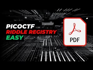 EASY | RIDDLE REGISTRY - picoCTF | Walkthrough and Explanation