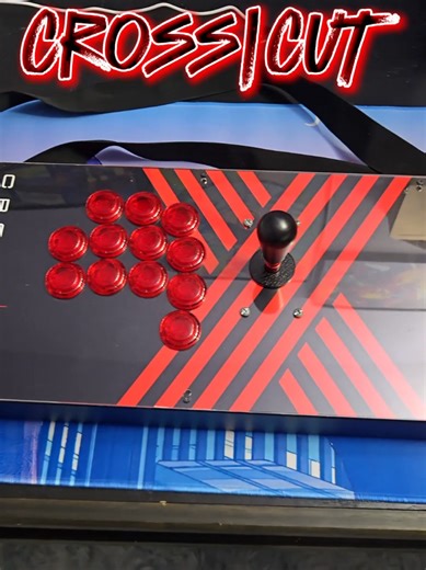 Cross|Cut is a left handed fightstick mod of the Hitbox Cross|up #fgc #fightstick #hitbox #arcadestick