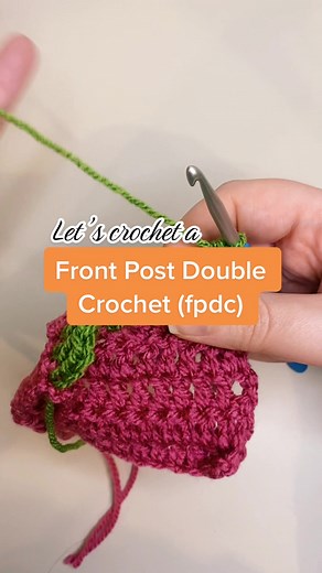 How to Crochet a Front Post Double Crochet (fpdc)