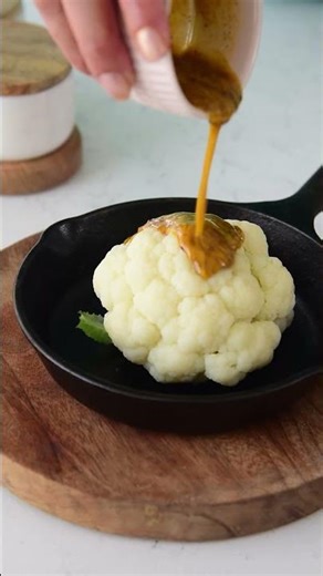 Roasted Cauliflower with Tahini sauce | Keto, Low Carb Recipe | Weightloss Meals #keto #recipe