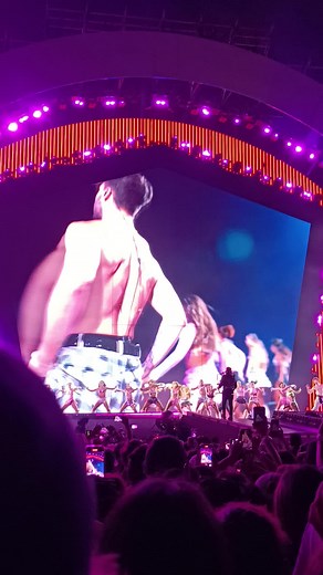 Energetic Live Concert Performance with Dynamic Dance Troupe