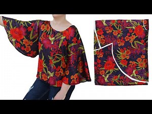 DIY Circle Top/Cape Top Cutting and Stitching - Blouse Cutting & Sewing | Blouse Design